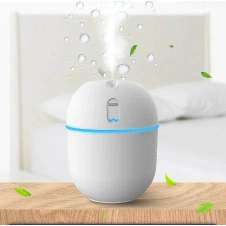 USB加湿器 ホワイト ピンク グリーン 全3色 次亜塩素酸水対応 加湿 噴霧器 車載 卓上 オフィ...