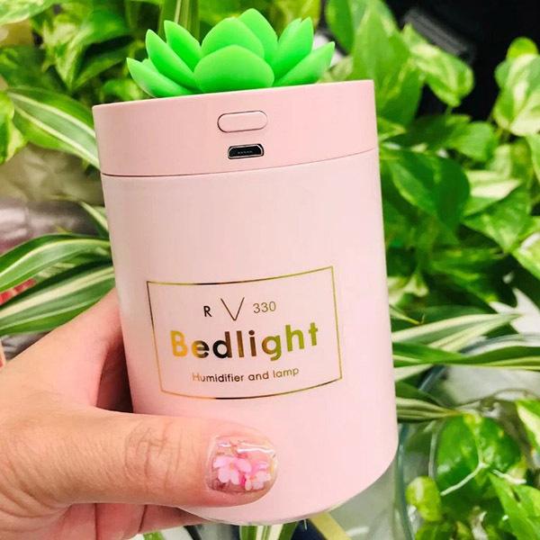 USBサボテン加湿器 ピンク 次亜塩素酸水対応 加湿 噴霧器 車載 卓上 オフィス 乾燥対策 ディフ...