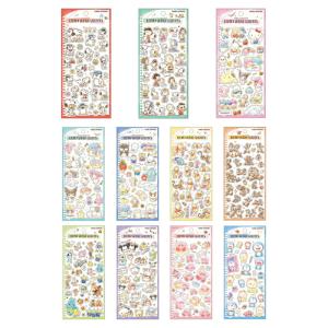 カミオジャパン フラッフィースケッチステッカーズ サンリオ スヌーピー ハローキティ くまのプーさん チップ＆デール トイストーリー 星のカービィ シール