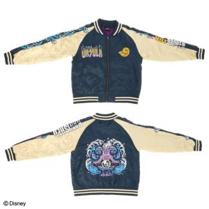 新品未使用　タグ付き　ディズニー　ドナルドダック　スタジャン　スカジャン　刺繍 ディズニー ドナルド ラッキーダック スカジャン 刺繍