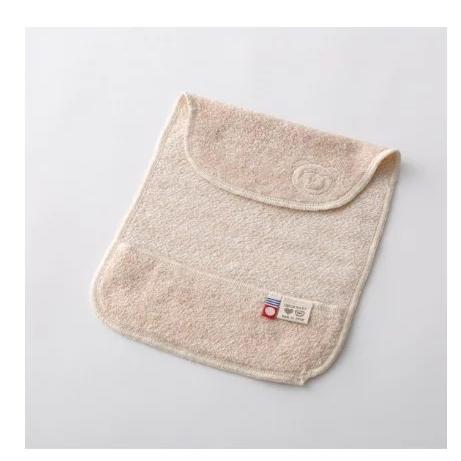 【日本製】汗とりパッド ベージュ オーガニックコットン 綿 コットン くま クマ ベア ポケット付き...