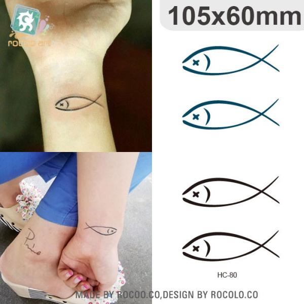 タトゥーシール 文字 指 記号 星 スター バーコード 花 薔薇 ローズ 蝶 ジュエリー 羽 ハート...