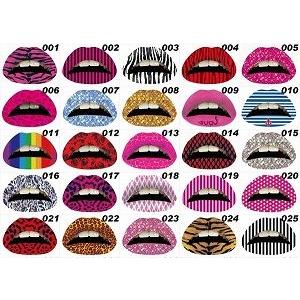 ハロウィン 唇 リップタトゥーシール ワンタッチリップメイクシール リップステッカー リップシール リップタトゥー LIPs Sticker TATOO 衣装 コスチューム｜oroshi-ee