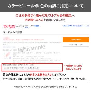 色が選べる カラービニール傘 * ビニール傘 ...の詳細画像1