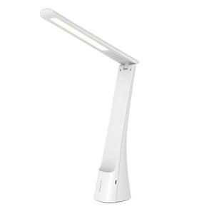 オーム電機 LEDデスクライト USB充電式 3段階調光/調色