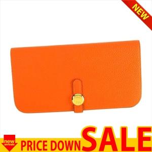 エルメス 財布　長財布 HERMES  061200CC P-FEUILLE DOGON RECTO-VERSO 9J FEU　比較対照価格　263,009 円｜oroshiya