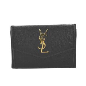 サンローラン カードケース SAINT LAURENT  582305 YSL WOMEN WALLET(282 1000 NERO 1GF0J 牛革  比較対照価格47,300 円｜oroshiya