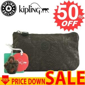 キプリング バッグ ポーチ KIPLING K10976 CREATIVITY L 702 BROWN SNAKE 比較対照価格 5,292 円｜oroshiya