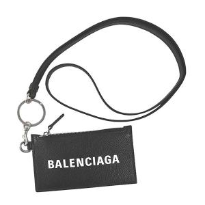 バレンシアガ カードケース BALENCIAGA  594548 CASH CA CASE ON KEYR 1090 BLACK/L WHITE 1IZI3 牛革  比較対照価格38,500 円｜oroshiya