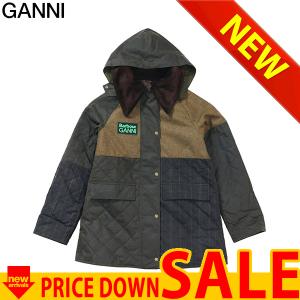 ガニー レディース ジャケット GANNI CHAQUETA LWX1385 GANNI SHORT BURLEY OL51 ARCHIVE OLIV   サイズ：12  比較対照価格89,100 円｜oroshiya