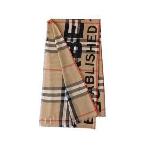 バーバリー レディース スカーフ BURBERRY  8035555 SCARVESARCHIVE BEIGE    ウール51％シルク49％  比較対照価格63,800 円｜oroshiya