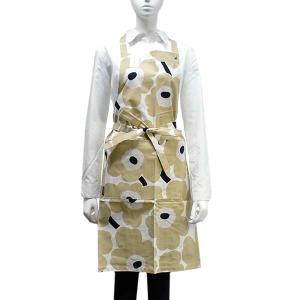 マリメッコ エプロン MARIMEKKO PIENI UNIKKO 69907 PIENI UNIKKO APRON 185 OFF WHITE/BEIGE/DARK BLUE   サイズ：肩紐46/58 腰紐85  比較対照価格7,700 円｜oroshiya