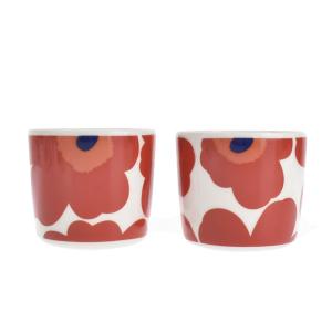 マリメッコ マグカップ MARIMEKKO OIVA / UNIKKO 67849 OIVA/UNIKKO COFFEE CUP 2DL / 2PCS WITHOUT HAN 1 WHITE  RED    比較対照価格6,600 円｜oroshiya