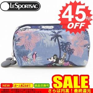 レスポートサック LeSportsac 6511-P938 RECTANGULAR COSMETIC ディズニー ポーチ VACATION PARADISE｜oroshiya