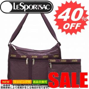 レスポートサック 新作 ショルダーバッグ LESPORTSAC Deluxe Everyday Bag 7507 D652 BURGUNDY PIN DOT｜oroshiya