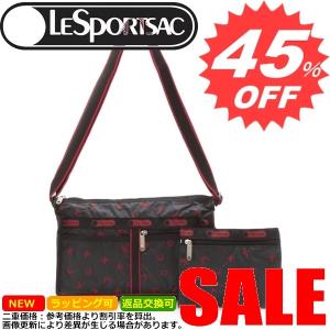 レスポートサック 新作 ショルダーバッグ LESPORTSAC Deluxe Shoulder Satchel 7519 D539 Red Dancing Bows print｜oroshiya