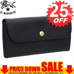 イルビゾンテ IL BISONTE 2つ折り長財布 ヤキヌメ IL BISONTE（イルビゾンテ） 長財布 二つ折り レザー 本革 キャメル