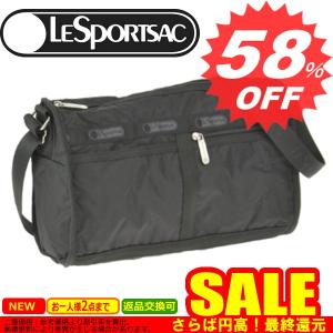 レスポートサック　新柄　ショルダーバッグ　LESPORTSAC　Deluxe Shoulder Satchel　7519　5922　Black Solid