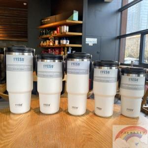 タンブラー TYESO ストロー付き 水筒 保...の詳細画像1