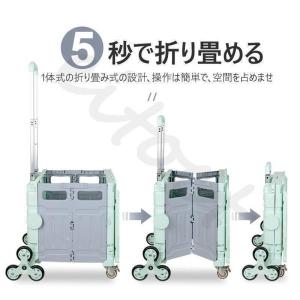 折りたたみ式 コンパクト ショッピングカート ...の詳細画像5