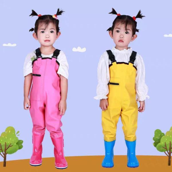 ウェーダー子供用チェストハイウェーダー胴長オーバーオールキッズ用レインウェアプレイウェアお砂場着女の...