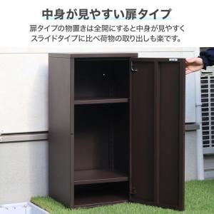 屋外物置 小型収納庫 スチール収納ボックス 可...の詳細画像5