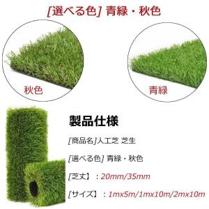 耐久性の人工芝 ベランダ?庭用 人工芝 ロール...の詳細画像2