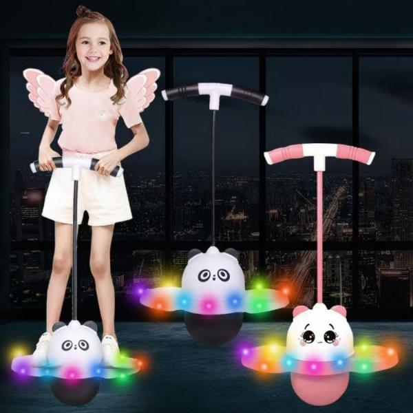 ジャンピングボール 子供 キッズ 大人 運動 LED  室内屋外で全身運動が楽しい 光るおもちゃで飽...