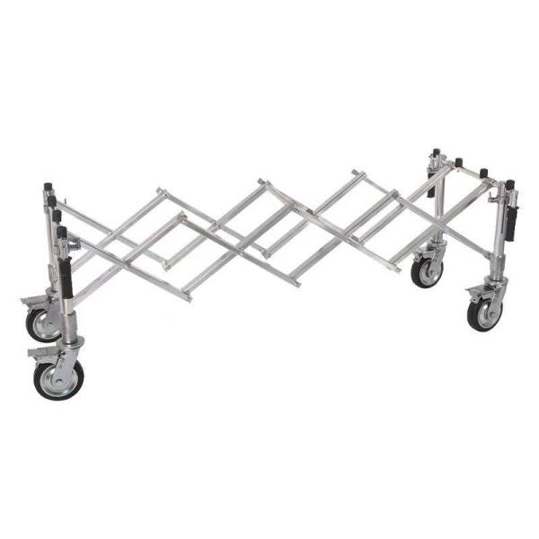 棺台車 葬儀担架 折りたたみ アルミ ステンレス ピークル 葬儀場・教会での搬送に 格納式で省スペー...