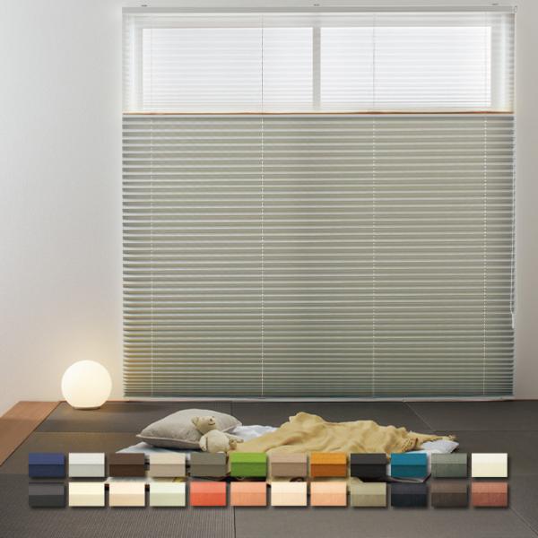 【TOSOコルト プリーツスクリーン オーダーメイド 扇 シングル チェーン 幅80.5-120cm...