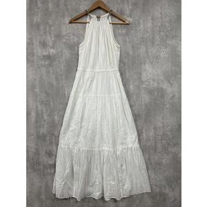 MICHAL KORS マイケルコース ショルダーチェーン ティアード Aライン ワンピース sizeS/白 ■◆ レディース