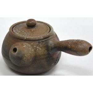 備前焼急須 日本工芸会正会員 赤毛敏男作　