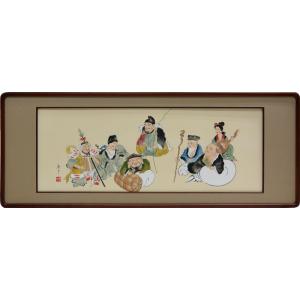 欄間額 扁額 横額 肉筆 平常心是道 大平蓮川書 縦47.3cm×横123.8cm