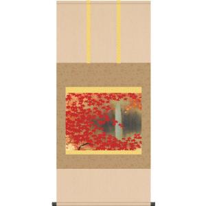 掛軸 (掛け軸) 開運四神満願図 山本祥園（尺五立・桐箱入り）約横54.5