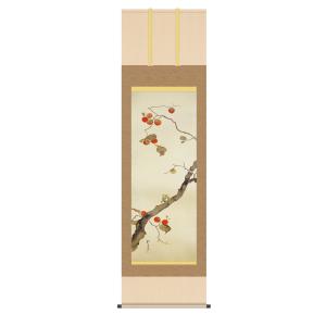 掛軸 竹に雀 金子華春画(掛け軸 F6小判横)長さ114.5cm×幅51.5cm : 大瑠