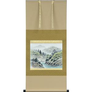 掛け軸 鶴亀双幅 （鈴村秀山） 掛軸 : 掛け軸・絵画の専門店 掛軸堂