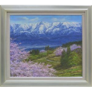 油絵 北川 照生 号／8万9千円『 白川郷 』F10号 油彩画 絵画