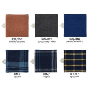 コースター 布 染物 藍木綿 はねるや おしゃ...の詳細画像1