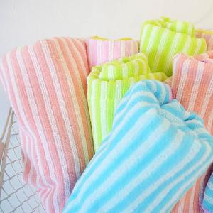 フェイスタオル NEWマイクロファイバーストライプ タオル ポイント消化