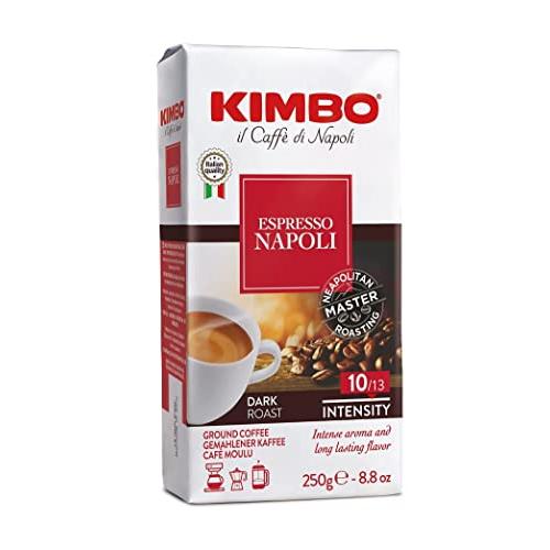 キンボ(KIMBO)コーヒー粉 エスプレッソ イタリア(ミディアムロースト アラビカ80% ロブスタ...