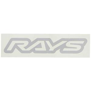 【RAYS(レイズ)】 RAYS LOGO ステッカー W140mm ヌキ文字 SL(シルバー) No.19 74040200006SL
