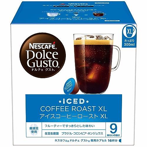 ネスカフェ ドルチェ グスト 専用カプセル アイスコーヒーローストXL 16P×1箱【 レギュラー ...