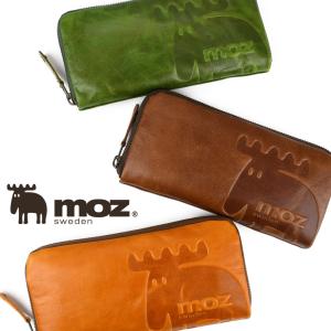 moz（モズ） 長財布 2way財布 ラウンドファスナー 本革 仕分け