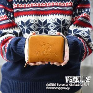 SNOOPY（スヌーピー） 財布 メンズ 二つ折り 馬革 コードバン 誕生75