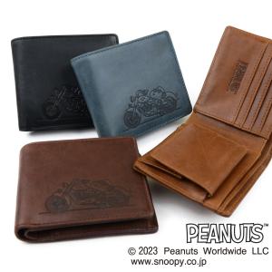 SNOOPY スヌーピー 財布 二つ折り財布 小銭入れあり box型小銭入れ