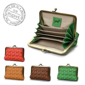 がま口財布 極小財布 レディース 本革 がま口 日本製 猫柄 miaou ミャオシリーズ UN SIGNET アンシグネ 型押し レザー がまぐち 経年変化 ナチュラル レディース