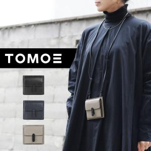 ネックウォレット メンズ TOMOE トモエ 本革 フラグメントケース ボックス型小銭入れ スリム ユニセックス モード シュリンクレザー