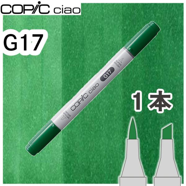 コピックチャオ１本単品 G17 Forest Green フォレストグリーン 緑 草 植物 自然 ア...