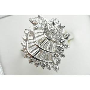 ゴージャス Pt900 1.64ct ダイヤモンドリング 14号 指輪｜osaka-jewelry