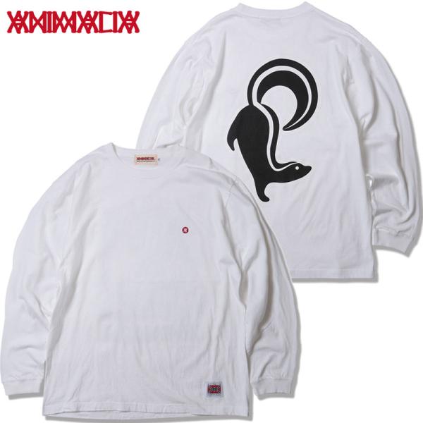 アニマリア ANIMALIA L/S Tee -Attacking Skunk-(WHITE)アニマ...